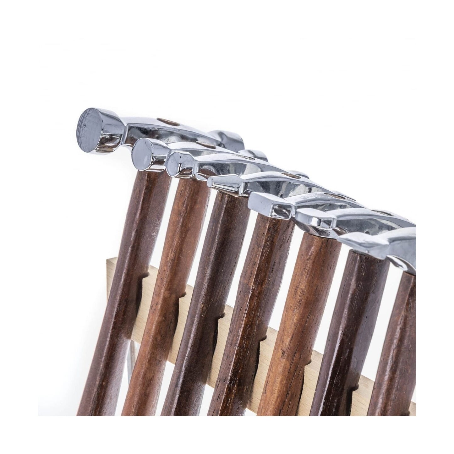 Artisan 7-Piece Double-Ended Jewelers Hammer Set with Elegant Display Stand