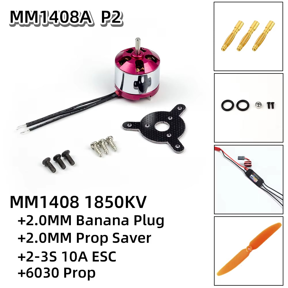 Power System Brushless Motor 14mm for RC Aircraft and Hobby Aeroplanes - Model MM1404/14 with Free Shipping