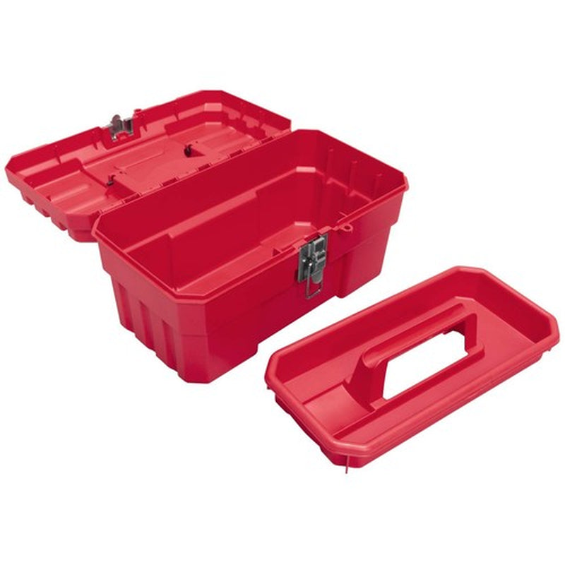 Akro-Mils Probox Plastic Toolbox with Removable Tray for Tools and Hobbies