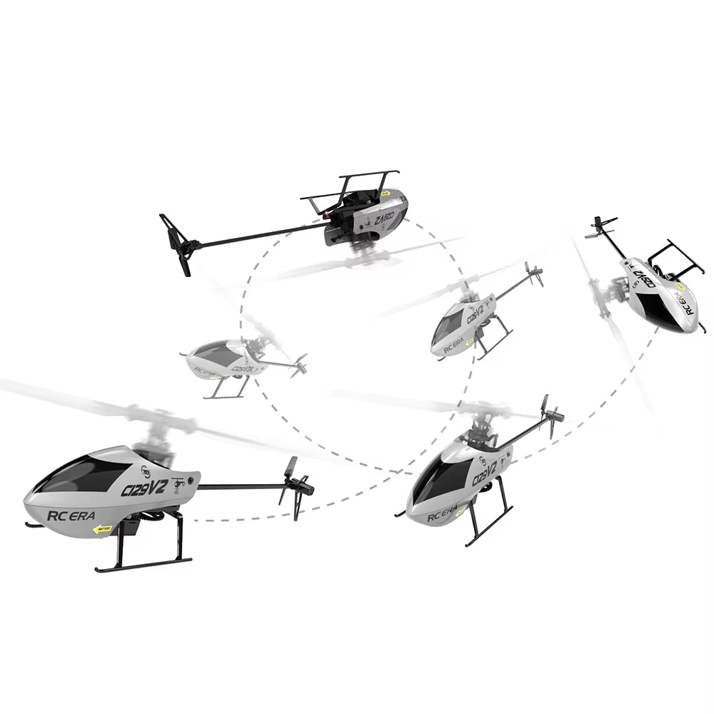 C129V2 RTF RC Helicopter - 2.4GHz 6-Axis Gyro & One-Click 3D Flip - Perfect for Hobbyists!