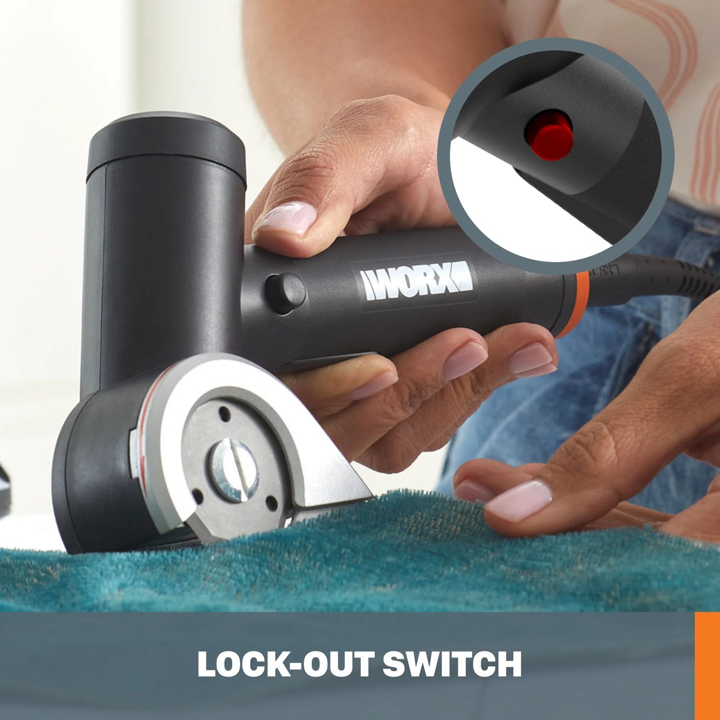 Makerx WX745L.9 20V Zipsnip Mini Rotary Cutter - Powerful and Portable Tool for Precision Cutting