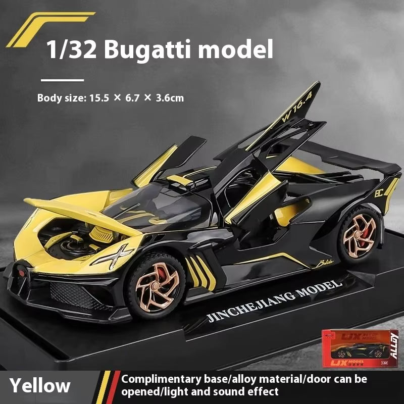 1:32 Bugatti Bolide Diecast Model Car - Premium Alloy Collectible for Display & Enthusiasts
