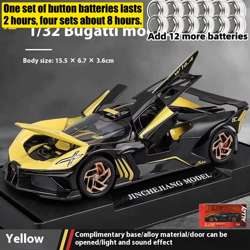 1:32 Bugatti Bolide Diecast Model Car - Premium Alloy Collectible for Display & Enthusiasts