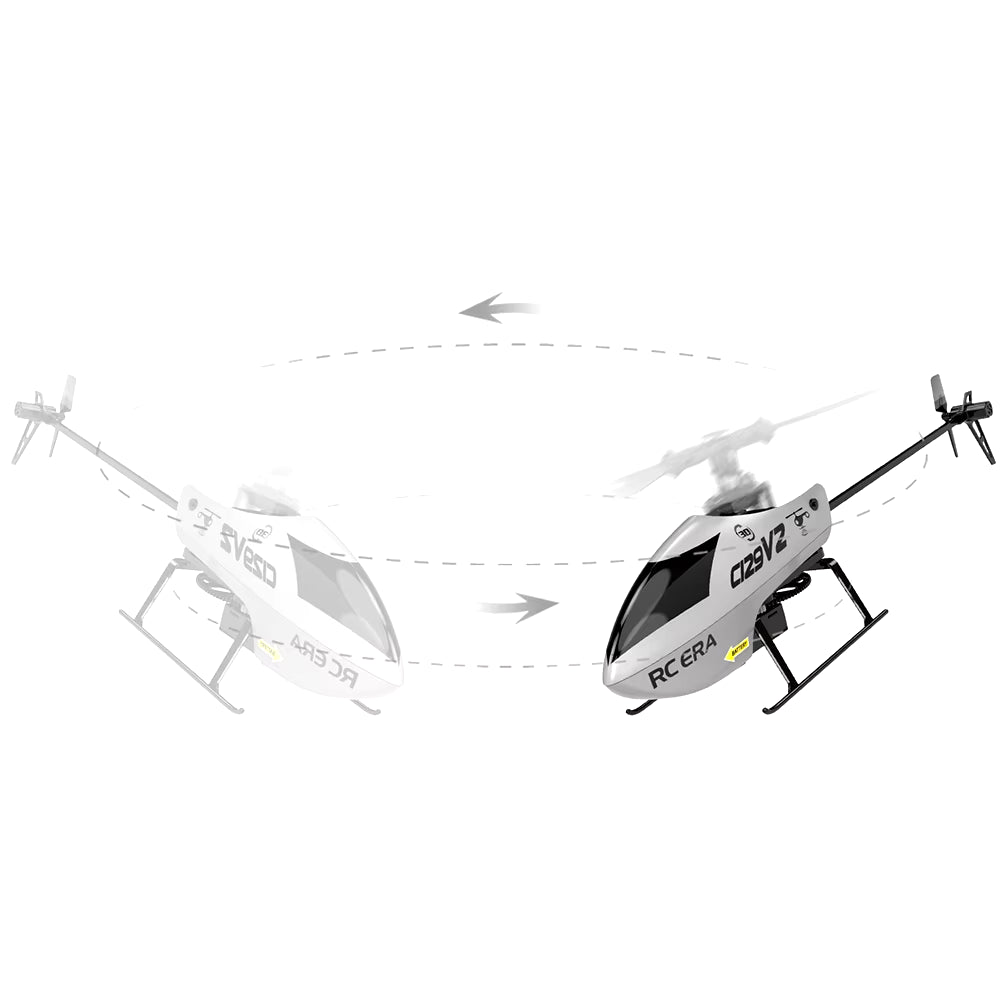 C129V2 RTF RC Helicopter - 2.4GHz 6-Axis Gyro & One-Click 3D Flip - Perfect for Hobbyists!