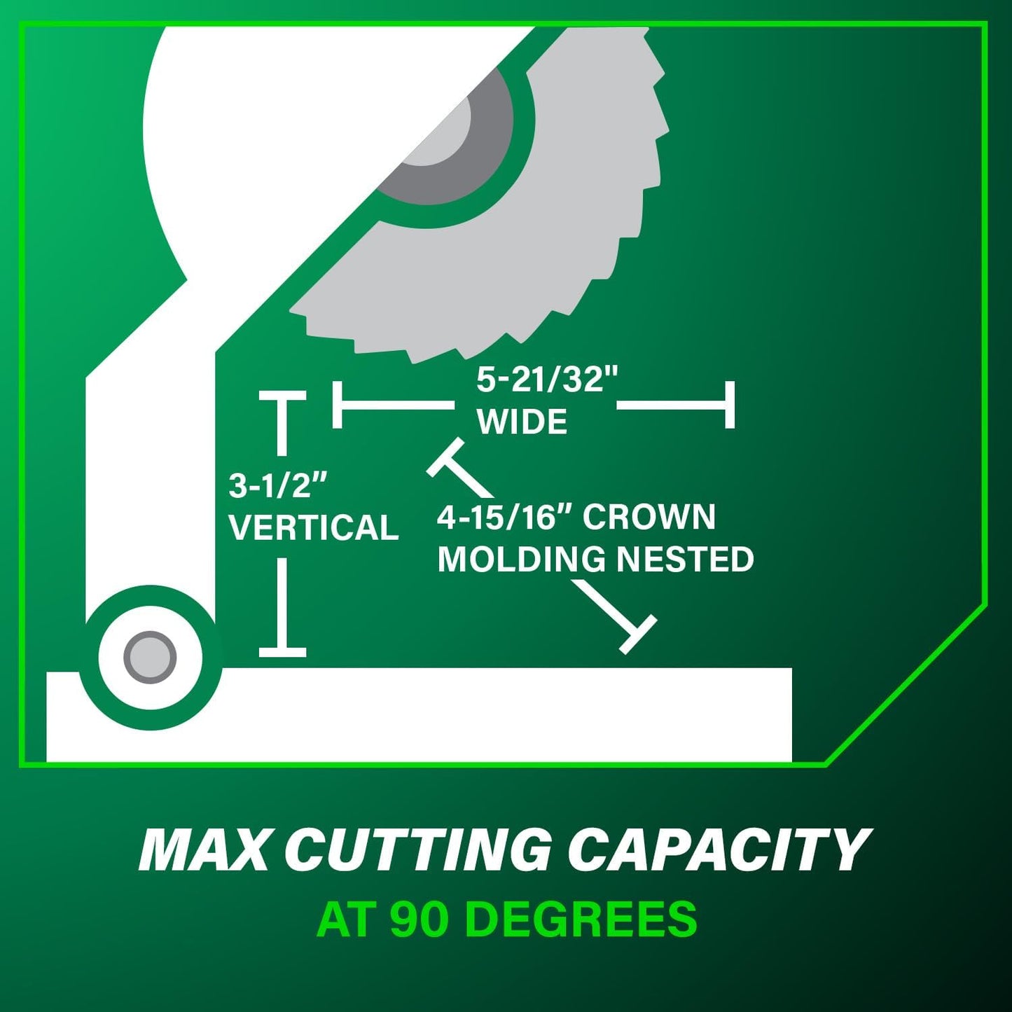 Metabo HPT 10-Inch Compound Miter Saw with 15-Amp Motor, Precision Miter Angles, Single Bevel 0-45°, 24T TCT Blade, Positive Stops, and Lightweight Design, Model C10FCGS