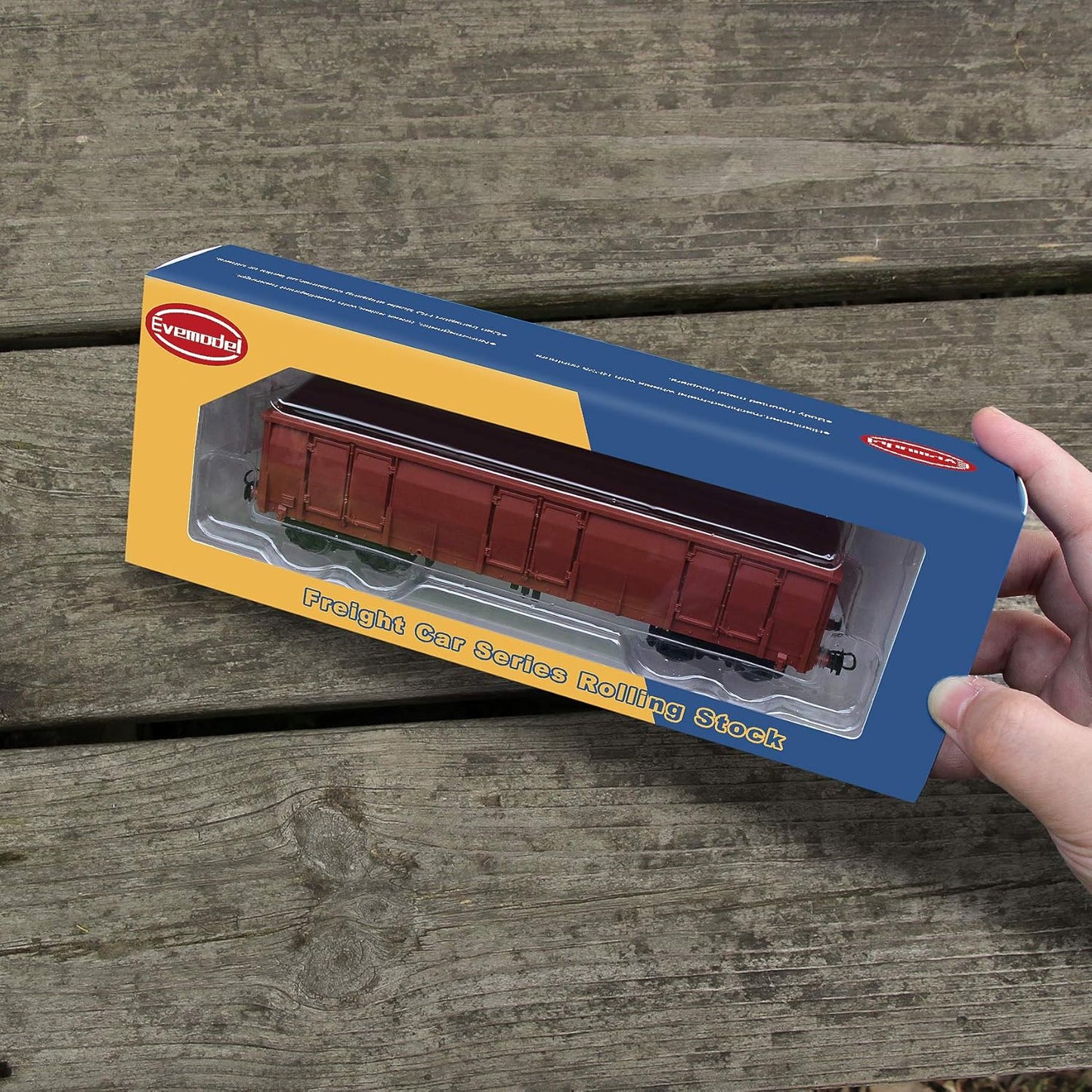 Enhance Your Model Railway with Evemodel's 2-Pack High-Side HO Scale Gondola Cars - Ultimate Freight Transport Solution!