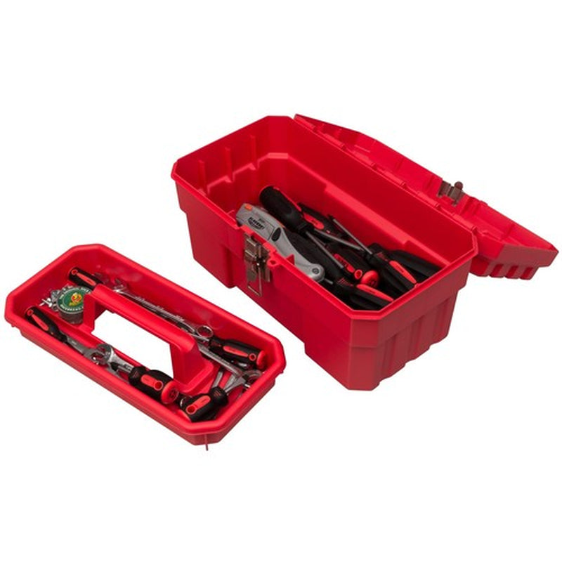 Akro-Mils Probox Plastic Toolbox with Removable Tray for Tools and Hobbies