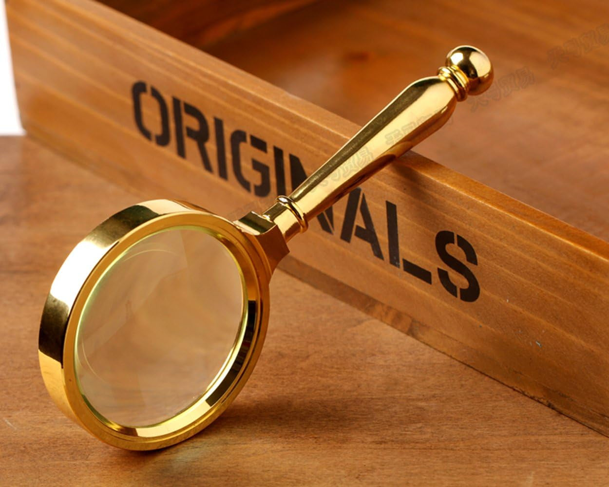 10X Handheld Magnifier with Metal Handle - 80mm Magnifying Glass for Reading Maps, Newspapers, and More - Excellent Gift for Seniors and Children
