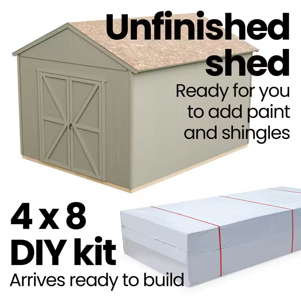 Rookwood 10x12 Ft. DIY Wood Storage Solution with Smartside and Floor System for Backyard Transformation
