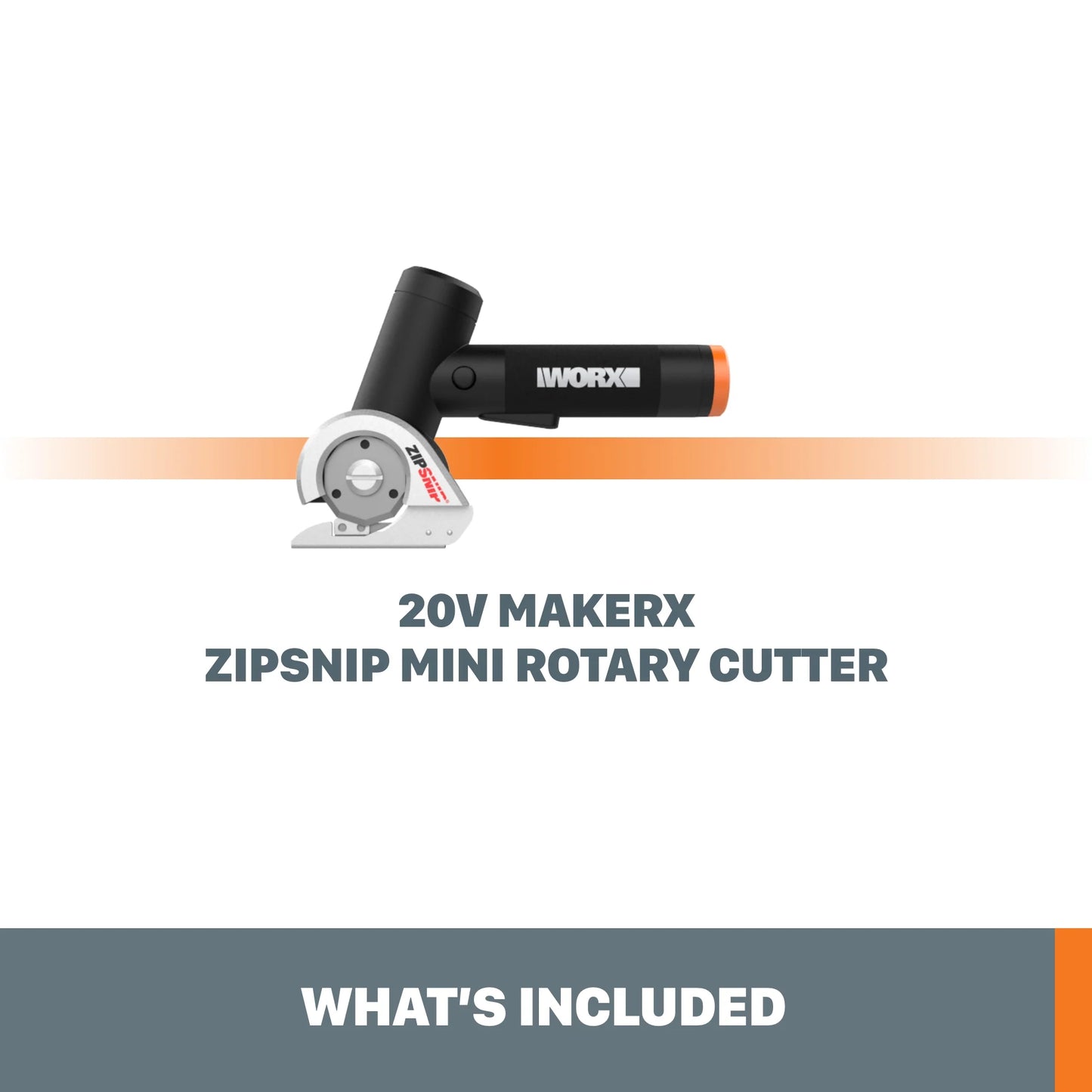 Makerx WX745L.9 20V Zipsnip Mini Rotary Cutter - Powerful and Portable Tool for Precision Cutting