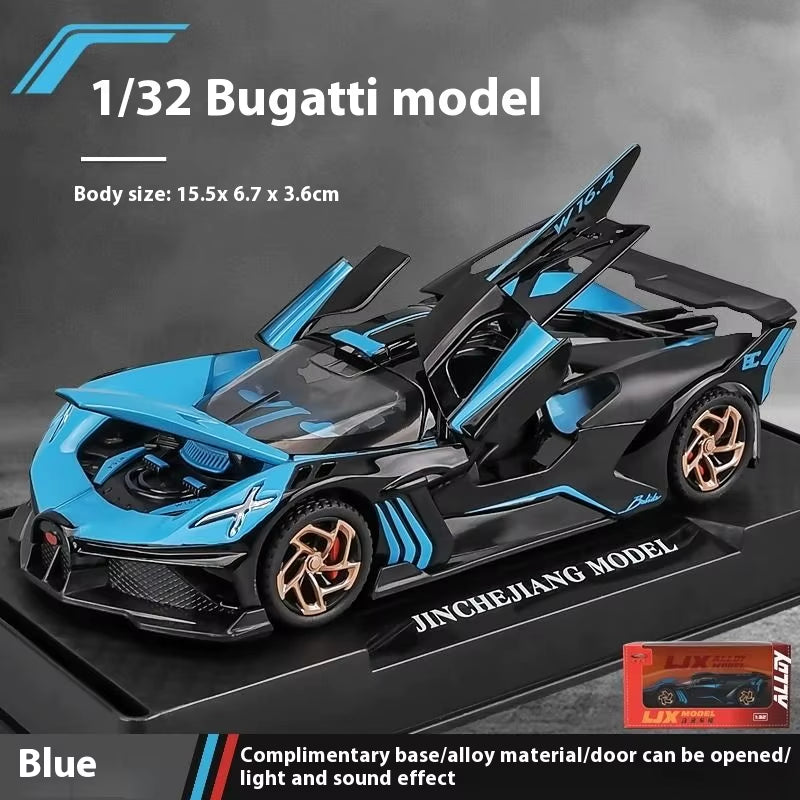 1:32 Bugatti Bolide Diecast Model Car - Premium Alloy Collectible for Display & Enthusiasts