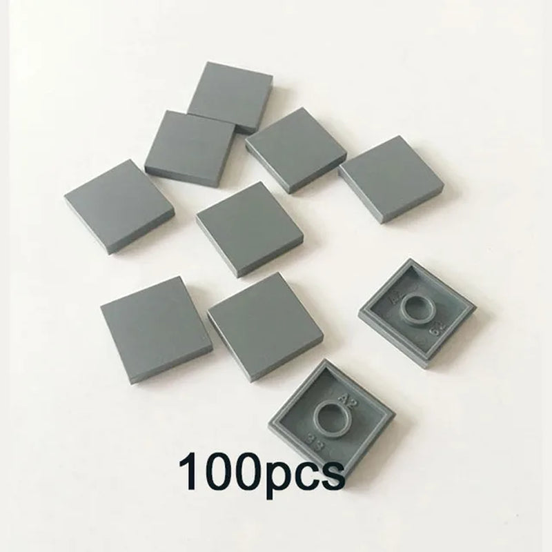 City Train Tracks & Station Building Blocks Set - Mini Signs, Signal Lights, Straight & Curved Rails for Creative Railway Models
