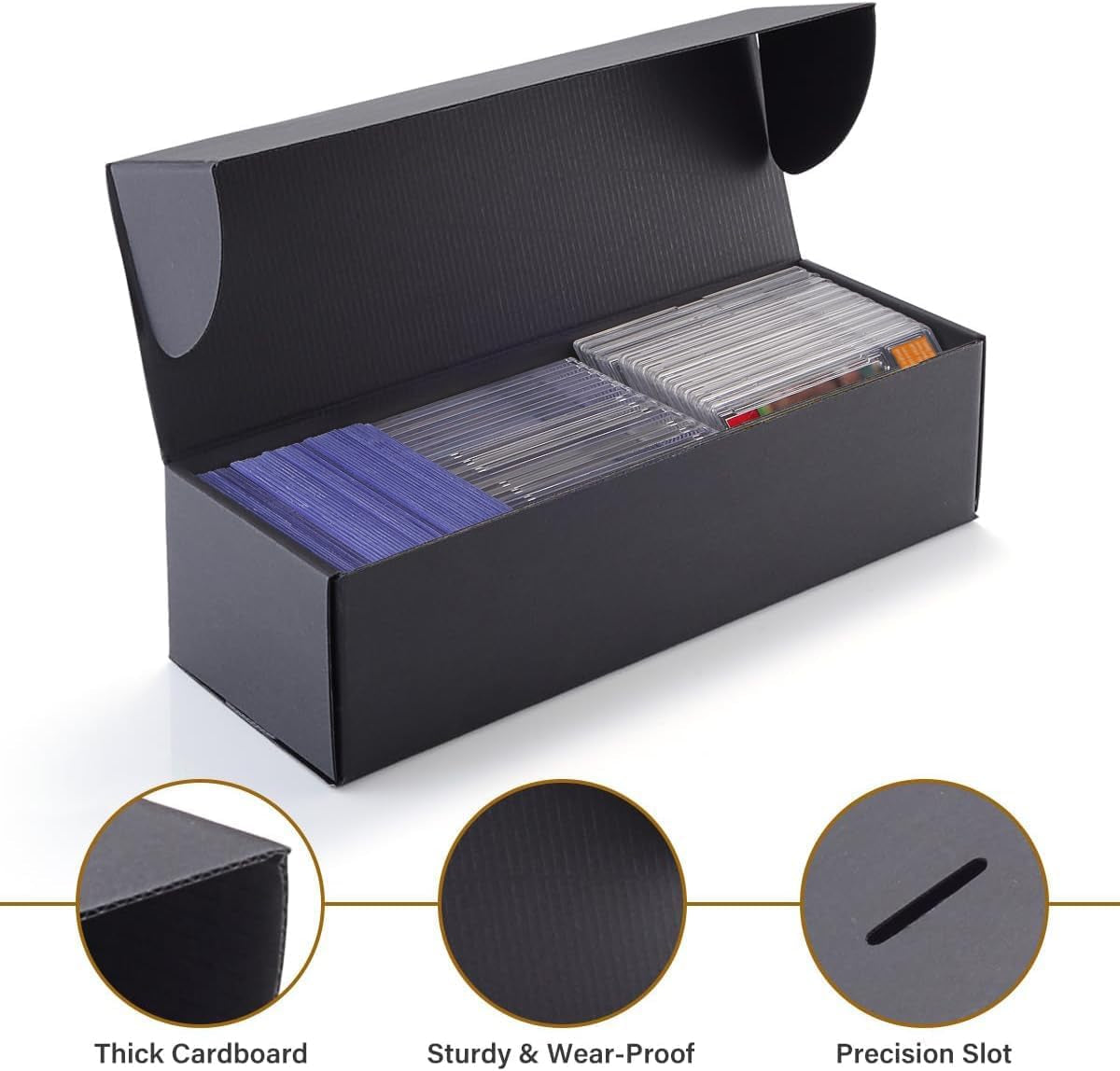 Silph PLC 8-Pack Baseball Trading Card Storage Box - Premium Collector's Case
