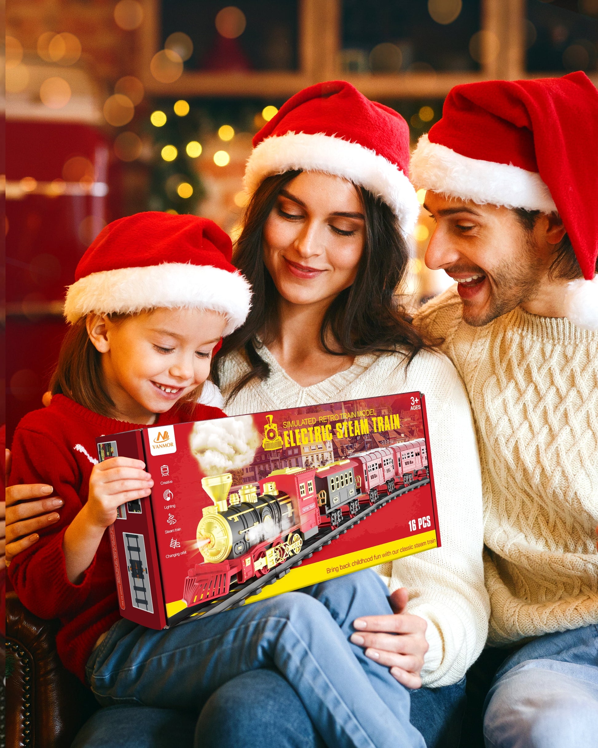 Ultimate Electric Train Toy Set - Engaging Steam Locomotive with Lights, Sounds, and Smoke for Boys Ages 3-8+