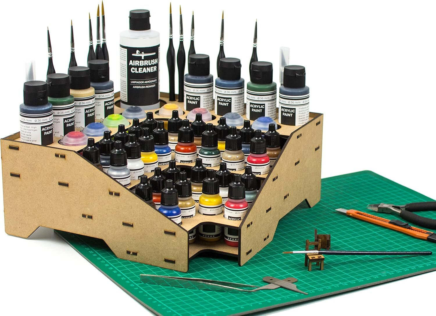 Vallejo Paint Rack - Premium Organizer for Model Paints and Hobby Crafts