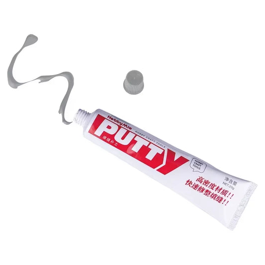 HOBBY MIO Quick-Dry High-Density Putty - 20G Model Joint Filler in Black, White, and Grey for Precision Molding and Repair