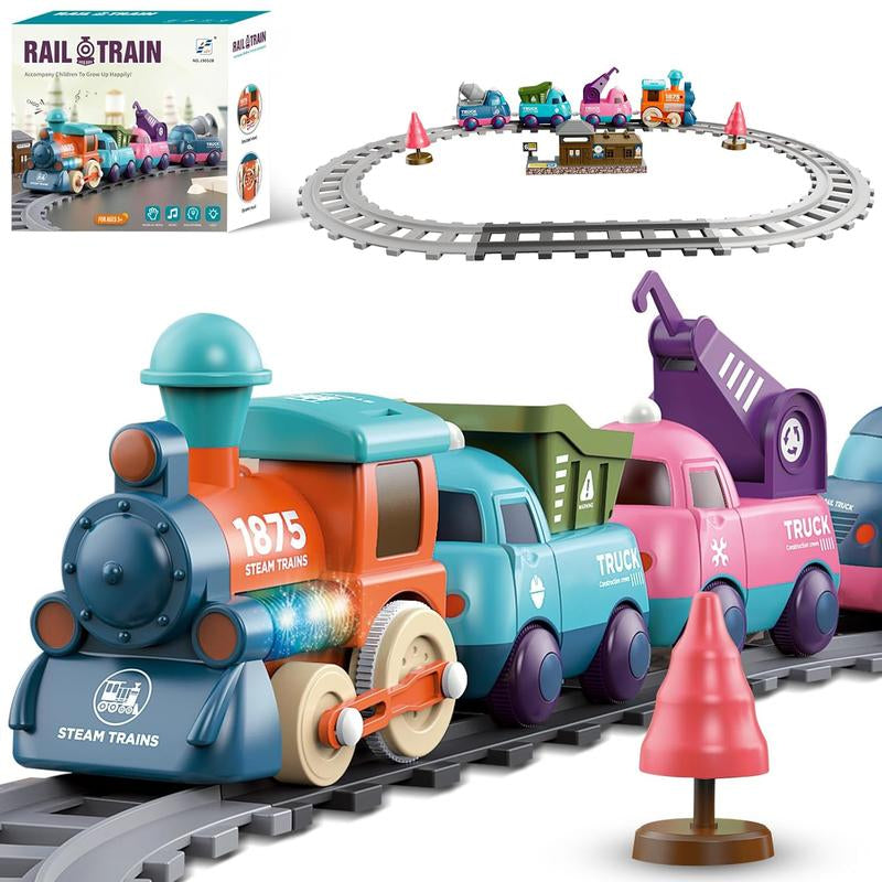 Exciting BOTICAKO Electric Train Set for Toddlers - Magnetic Train Toy with Tracks & Accessories, Perfect Gift for Boys & Girls 3+!