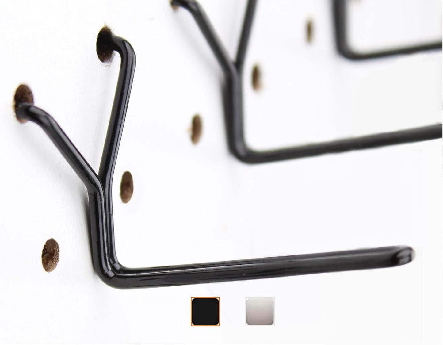 Premium Stainless Steel Pegboard Hooks - 50-Pack, 1-Inch L Design for Optimal Tool, Craft, Kitchen, and Retail Display Organization