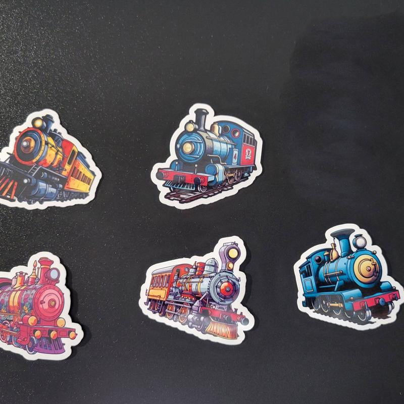 Lifetime-Lasting Vinyl Stickers: Perfect for Train Enthusiasts - Classic Toy Train Designs!