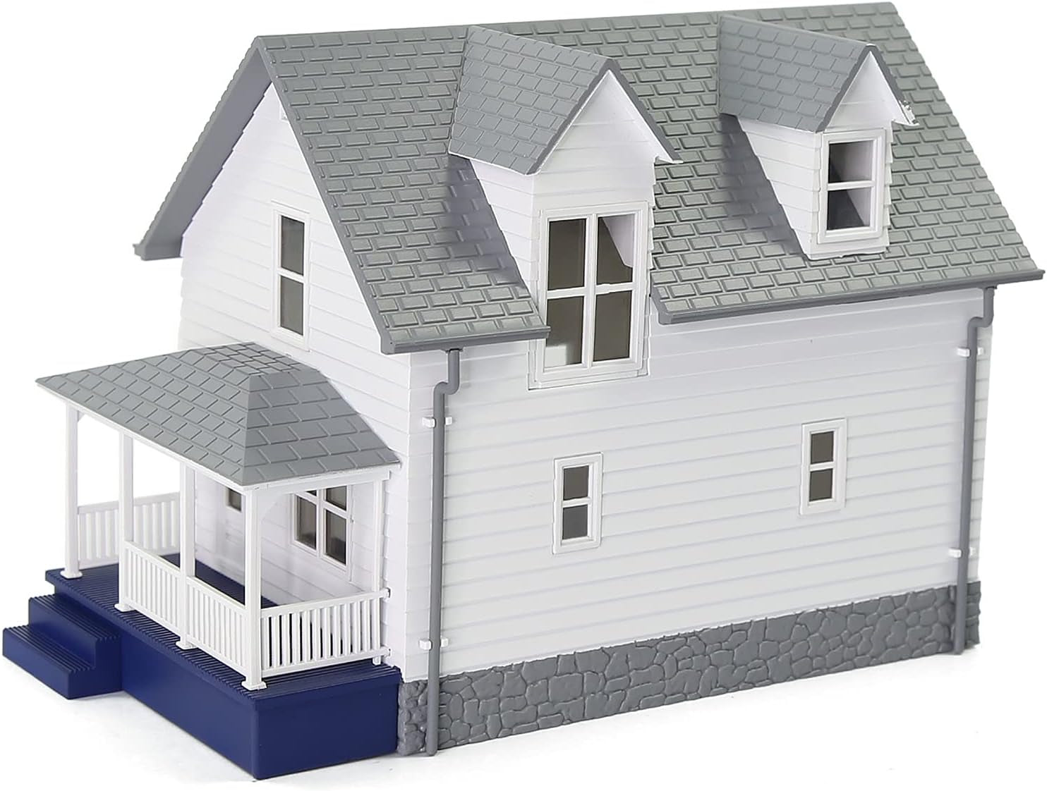 Modern N Scale 1:160 White Residential House Model - Perfectly Assembled for Your Train Layout Diorama