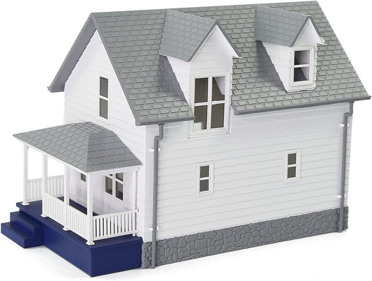Modern N Scale 1:160 White Residential House Model - Perfectly Assembled for Your Train Layout Diorama