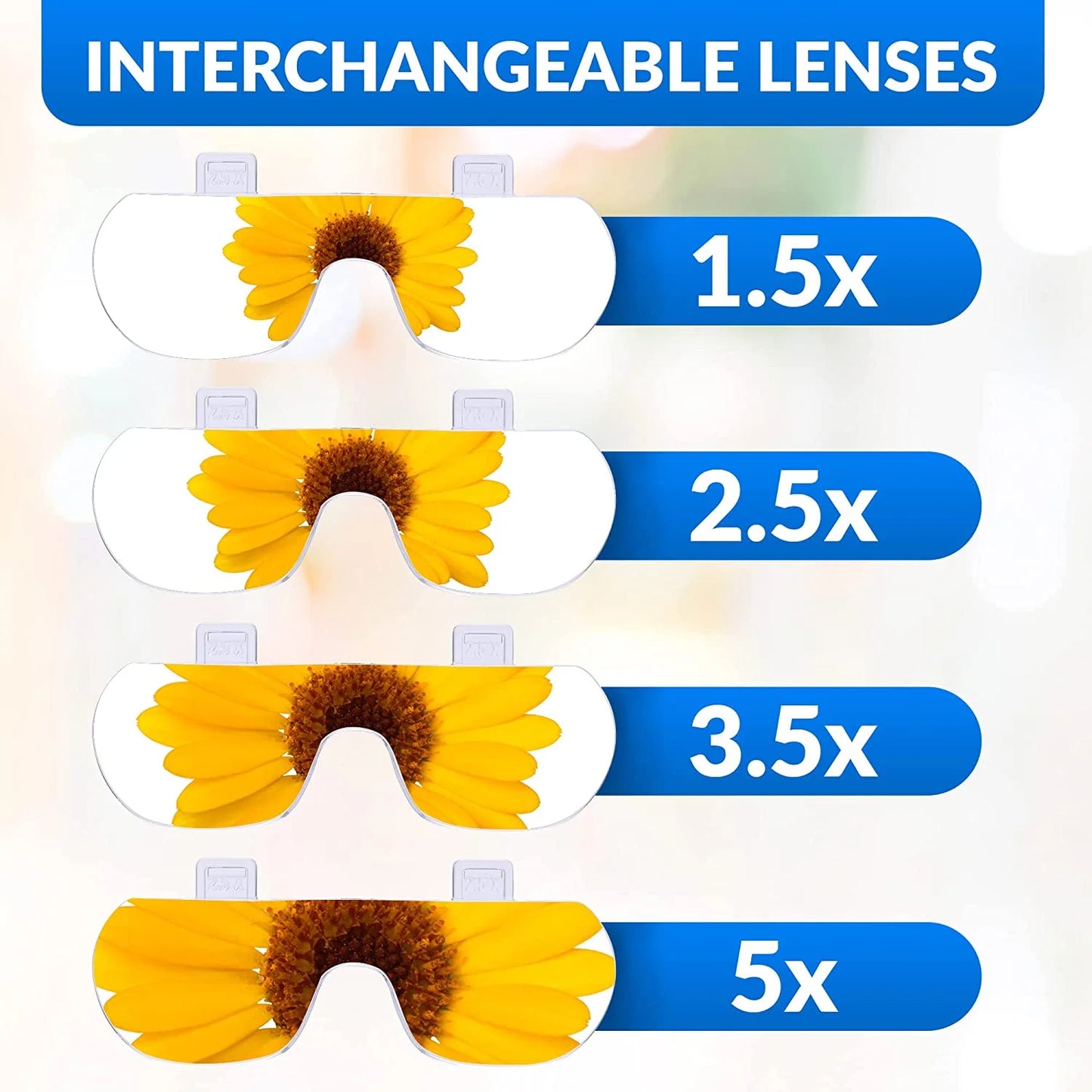 Rechargeable LED Head Magnifier Glasses with Detachable Lenses – Ideal for Reading and Hobbies!