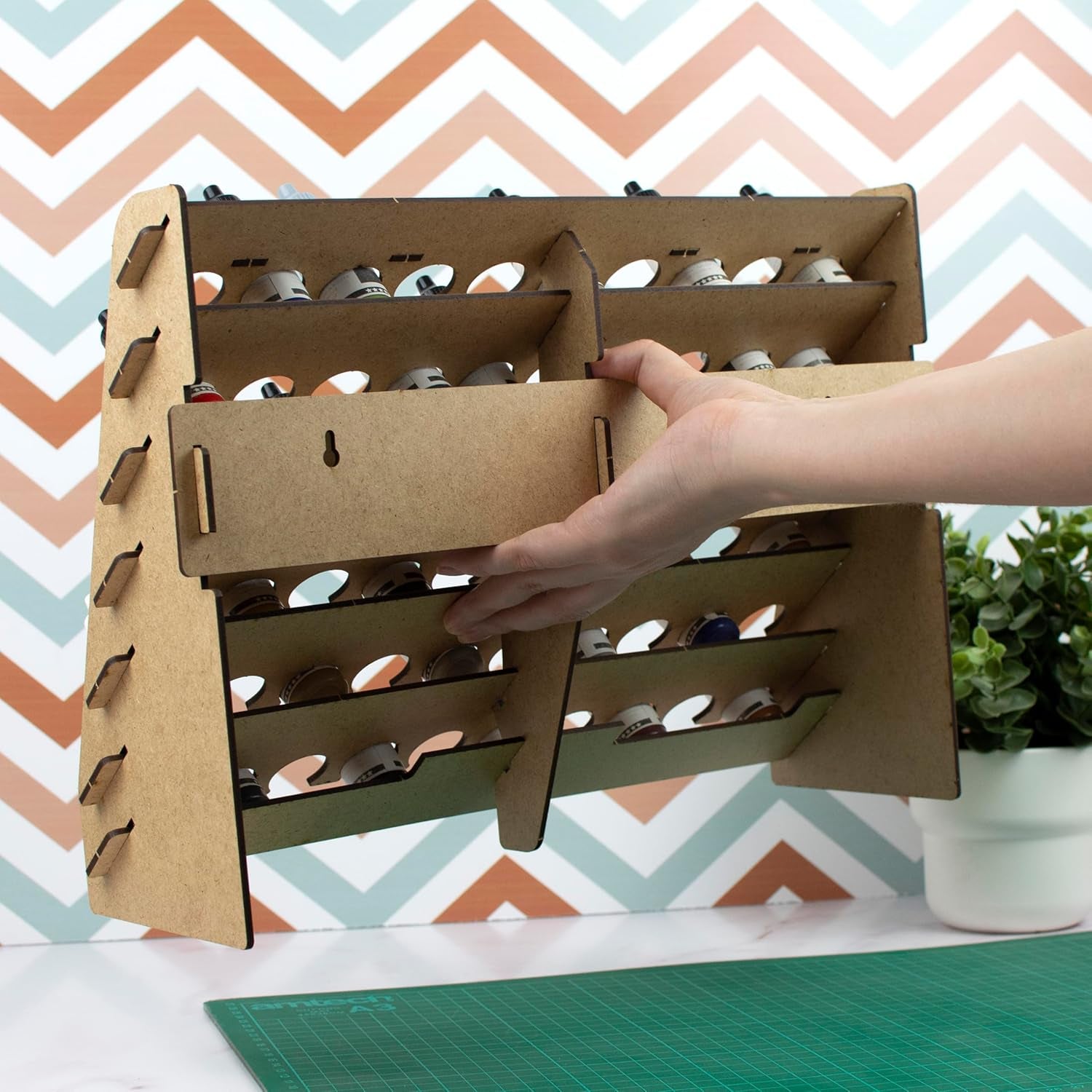 Premium Model Paint Storage Rack - Ideal for Vallejo, Tamiya, and Army Craft Supplies