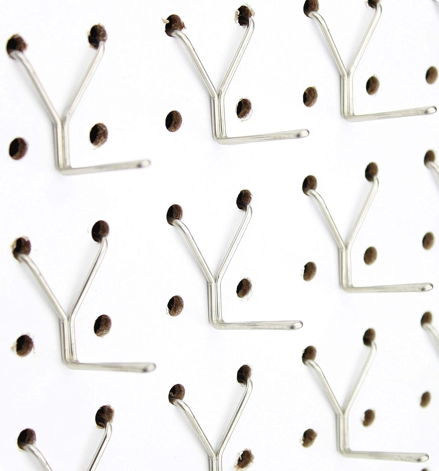 Premium Stainless Steel Pegboard Hooks - 50-Pack, 1-Inch L Design for Optimal Tool, Craft, Kitchen, and Retail Display Organization