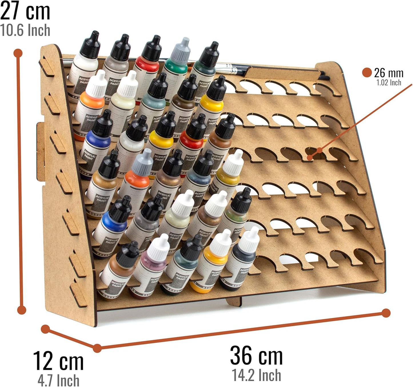 Premium Model Paint Storage Rack - Ideal for Vallejo, Tamiya, and Army Craft Supplies
