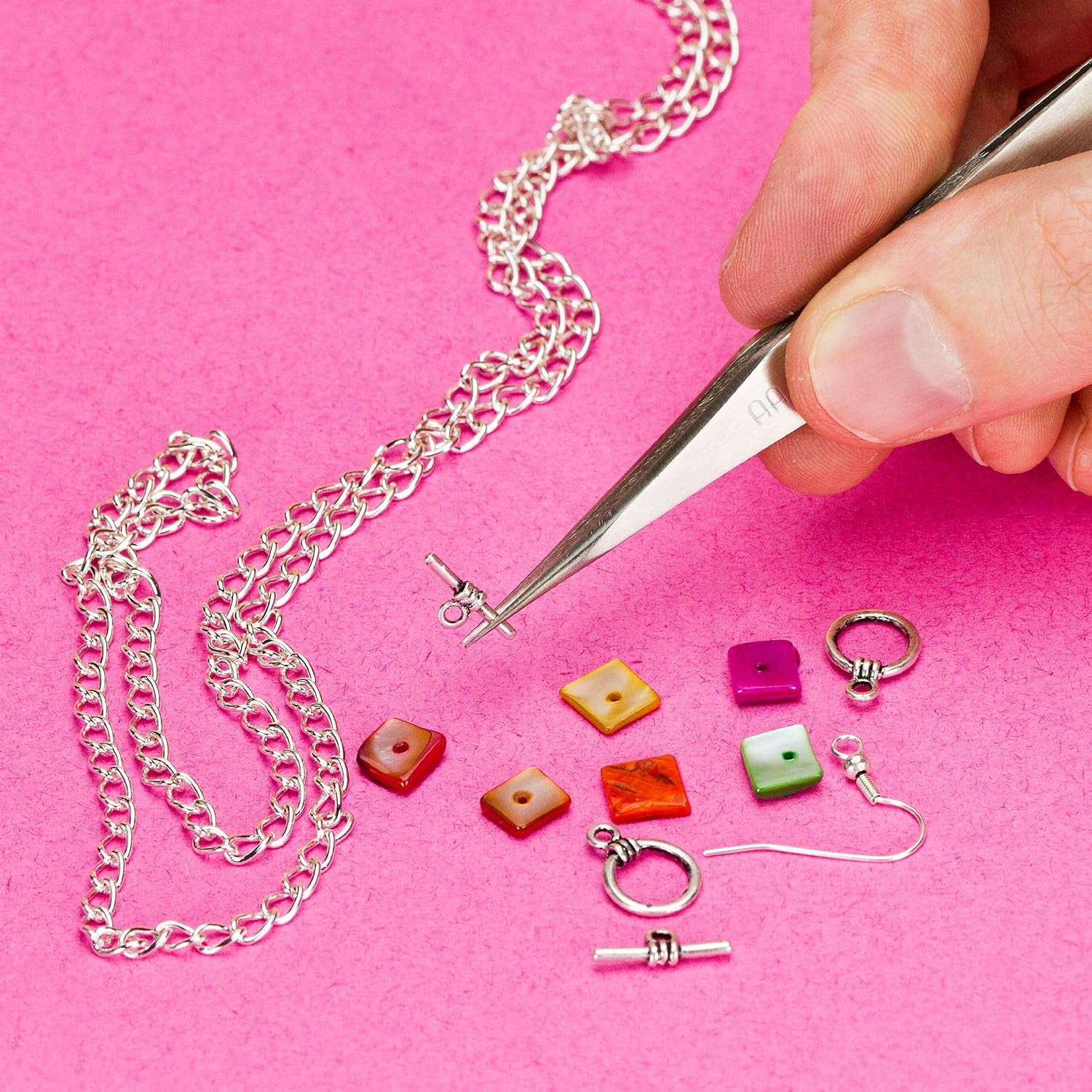 Elevate Your Precision with Premium Stainless Steel Tweezers - Sleek Silver Finish!