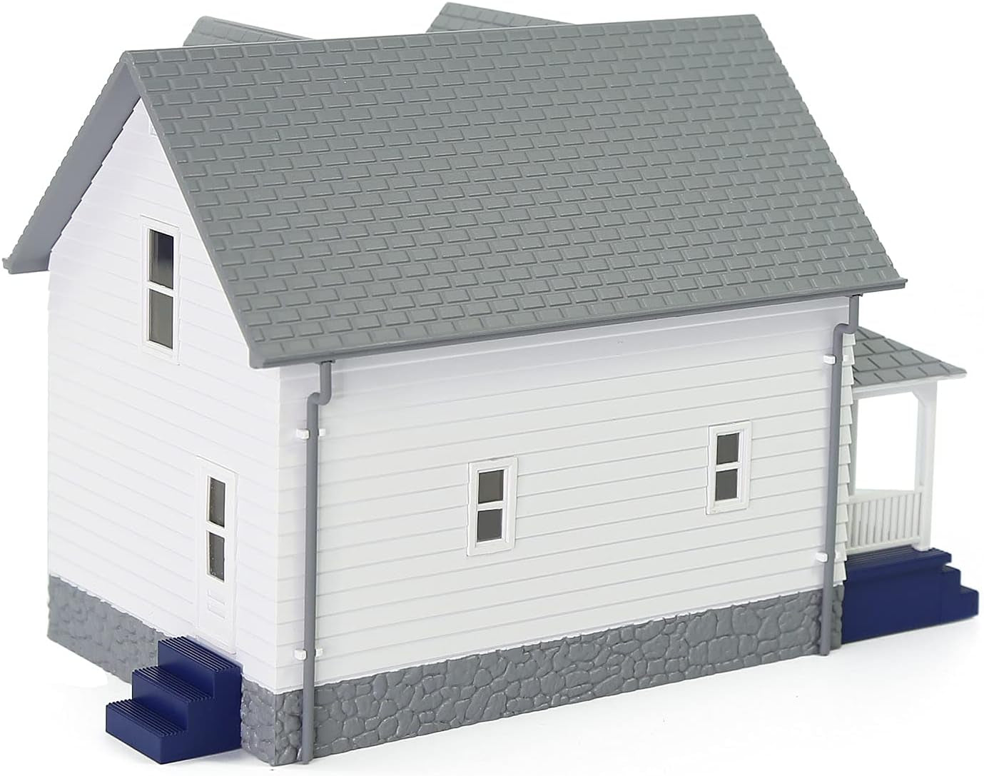 Modern N Scale 1:160 White Residential House Model - Perfectly Assembled for Your Train Layout Diorama