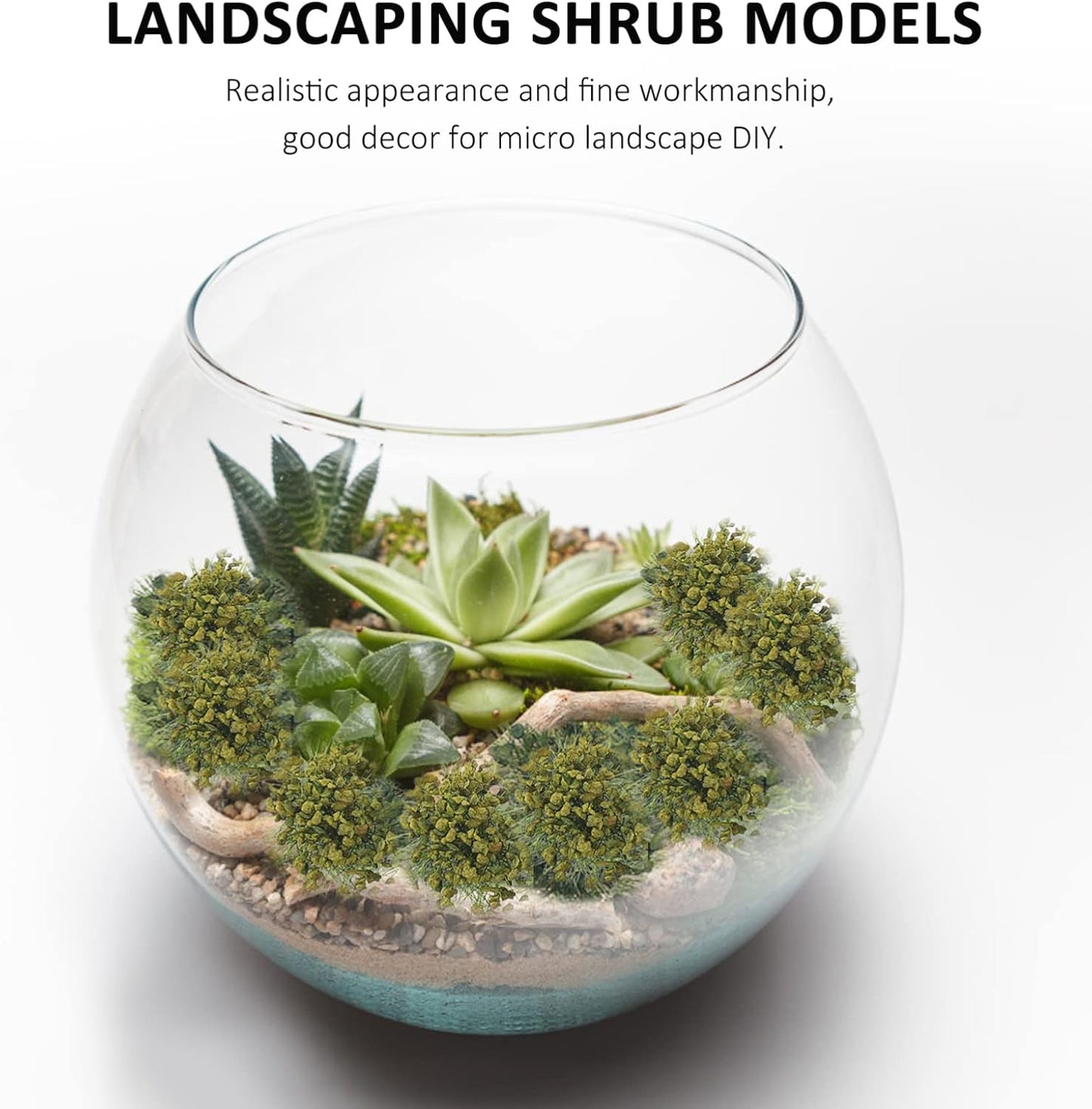EXCEART Realistic Miniature Shrubs for Stunning Landscape Decor and Sand Table Models