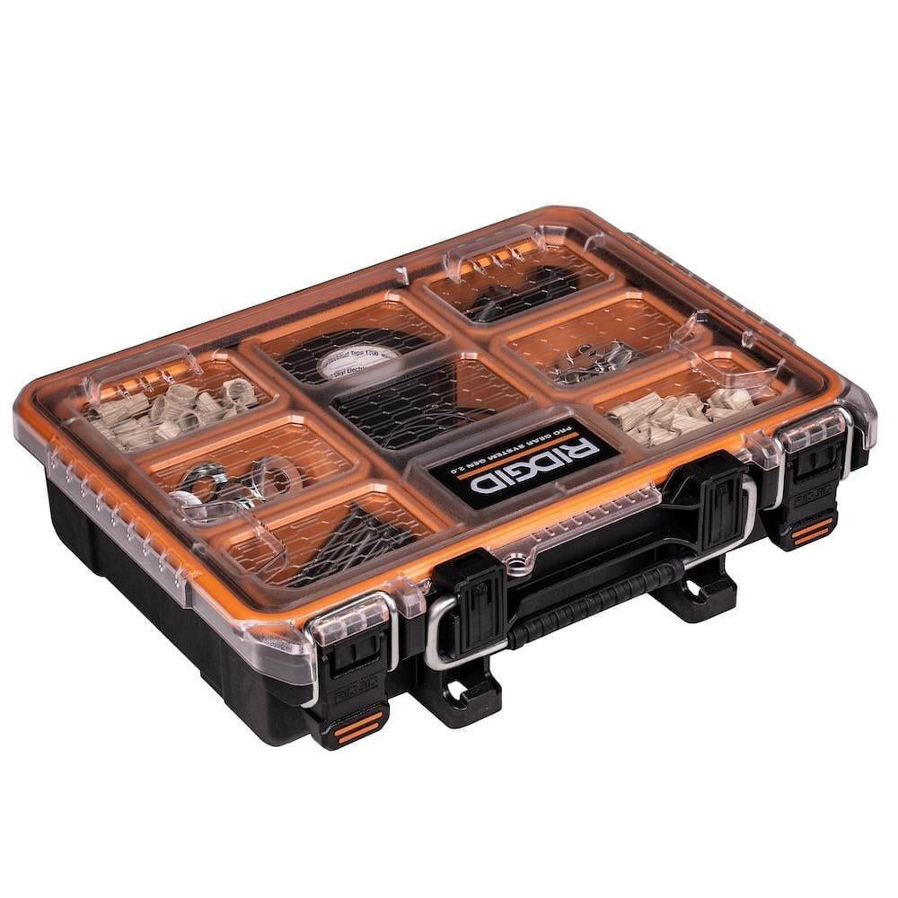 Ridgid Compact Pro Gear System Small Parts Organizer with 6 Compartments - New