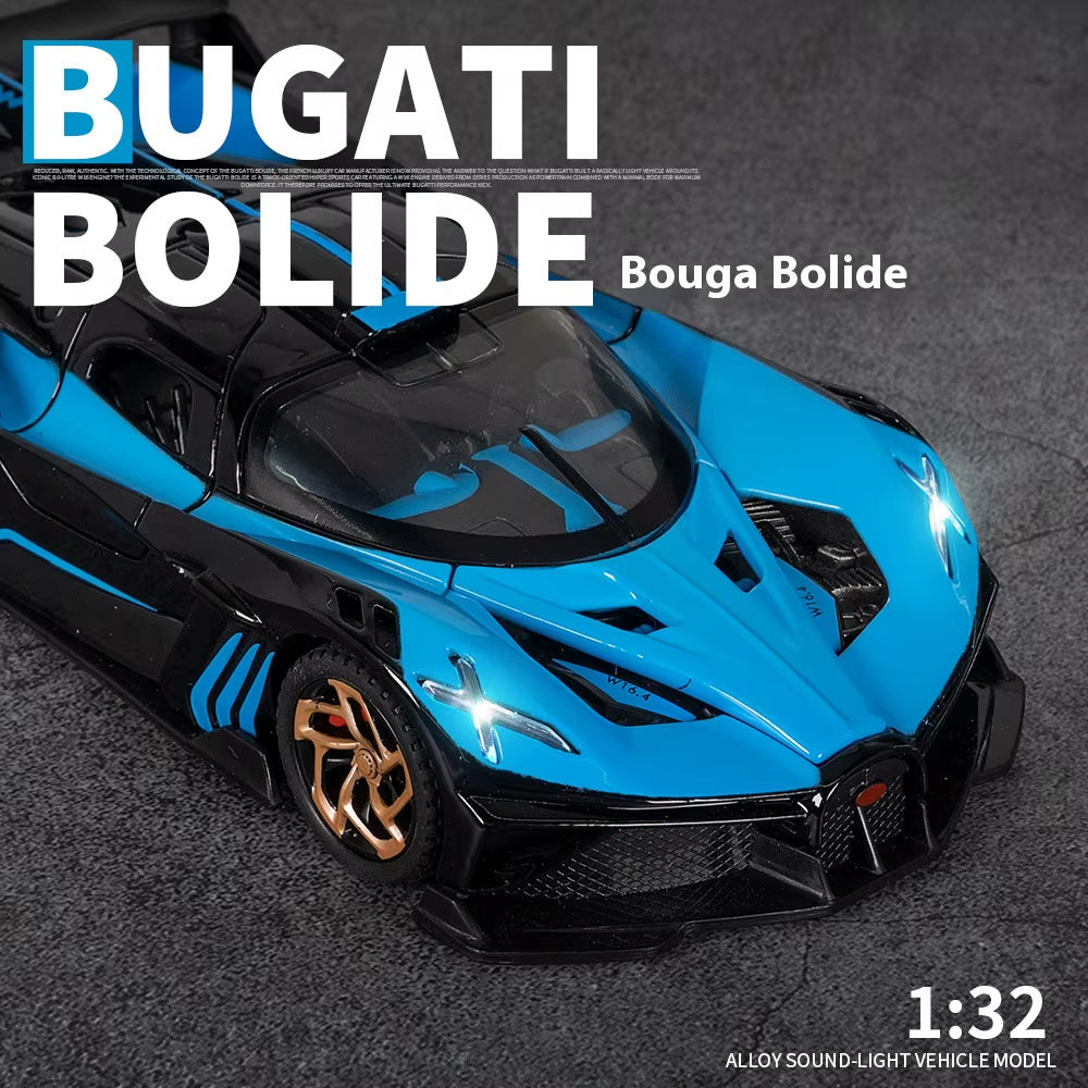 1:32 Bugatti Bolide Diecast Model Car - Premium Alloy Collectible for Display & Enthusiasts