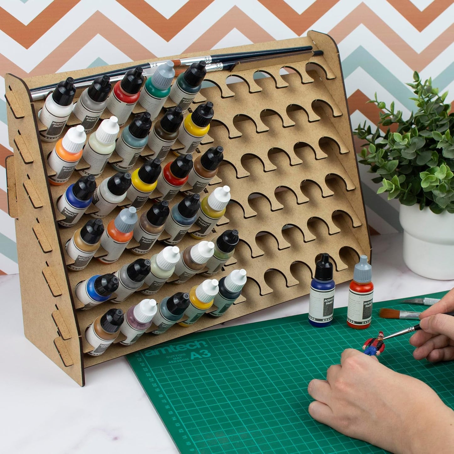 Premium Model Paint Storage Rack - Ideal for Vallejo, Tamiya, and Army Craft Supplies