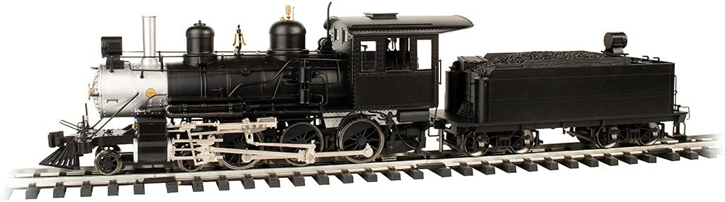 Bachmann Trains 4-6-0 Steam Locomotive with Metal Gears - Unlettered Black Finish - Large G Scale