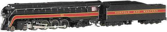 Bachmann Trains Norfolk & Western Class J 4-8-4 DCC Sound Value Steam Locomotive N&W #611 N Scale Model (53253)
