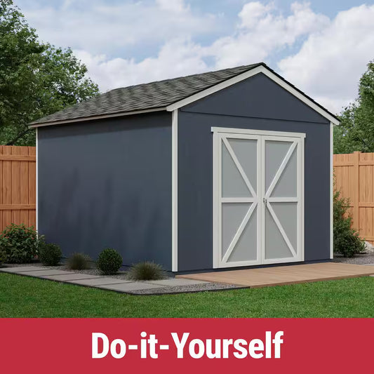 Rookwood 10x12 Ft. DIY Wood Storage Solution with Smartside and Floor System for Backyard Transformation