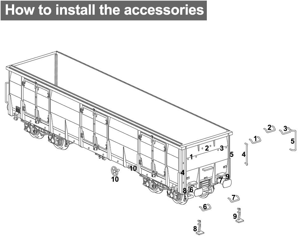 Enhance Your Model Railway with Evemodel's 2-Pack High-Side HO Scale Gondola Cars - Ultimate Freight Transport Solution!