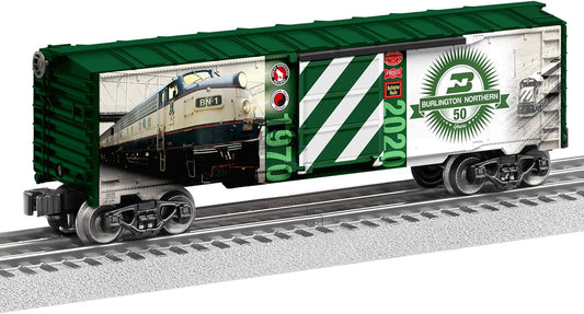 Lionel Burlington Northern Electric O Gauge 50th Anniversary MUSA Boxcar - Limited Edition Collectible Train Car