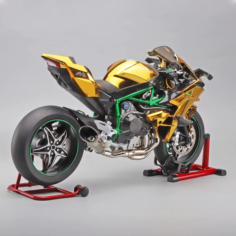 1:6 Scale Kawasaki H2R Diecast Motorcycle Model - Bootable, Sprayable Alloy Collectible for Hobbyists and Holiday Gifts