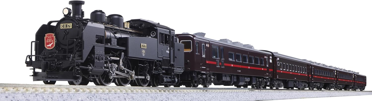 KATO N Gauge C11 171 + 14 Series 500 Series SL Winter Wetland 6-Car Set, Special Edition Railway Model, 10-1958 Steam Locomotive