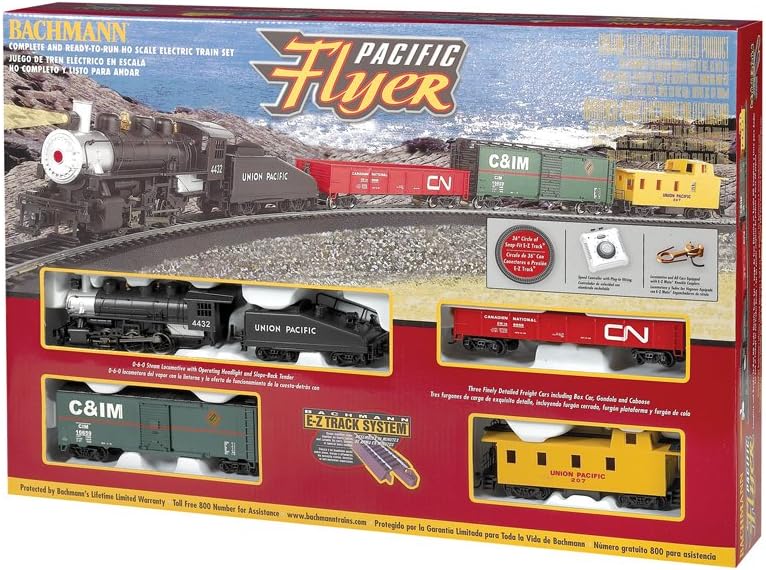 Bachmann Trains Pacific Flyer HO Scale Electric Train Set - Ready to Run
