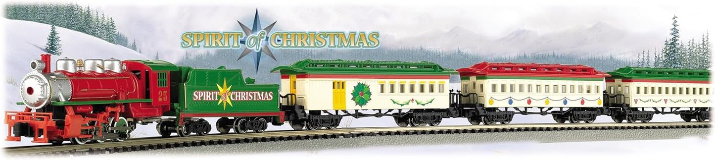 Bachmann Trains Spirit of Christmas N Scale Ready-to-Run Electric Train Set - 0.5 Liters