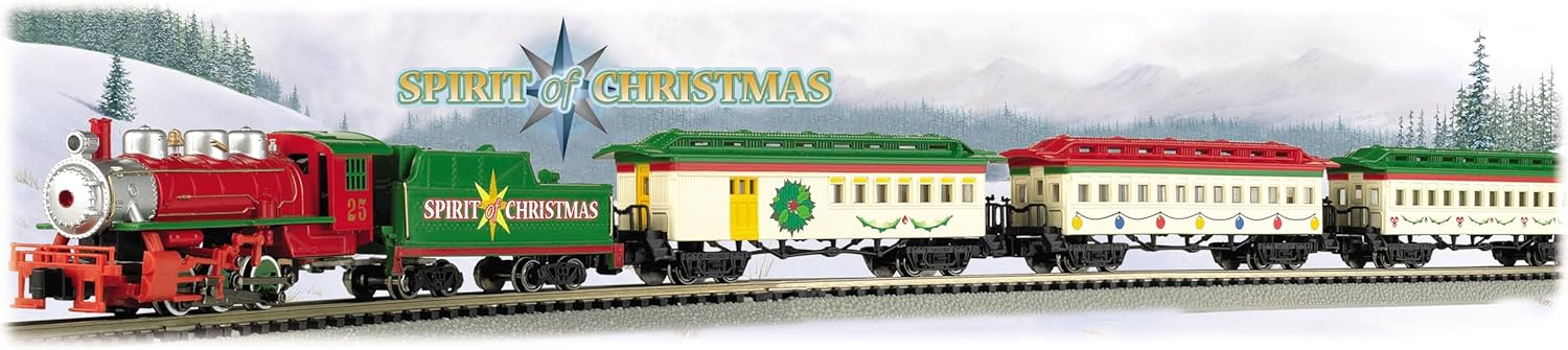 Bachmann Trains Spirit of Christmas N Scale Ready-to-Run Electric Train Set - 0.5 Liters