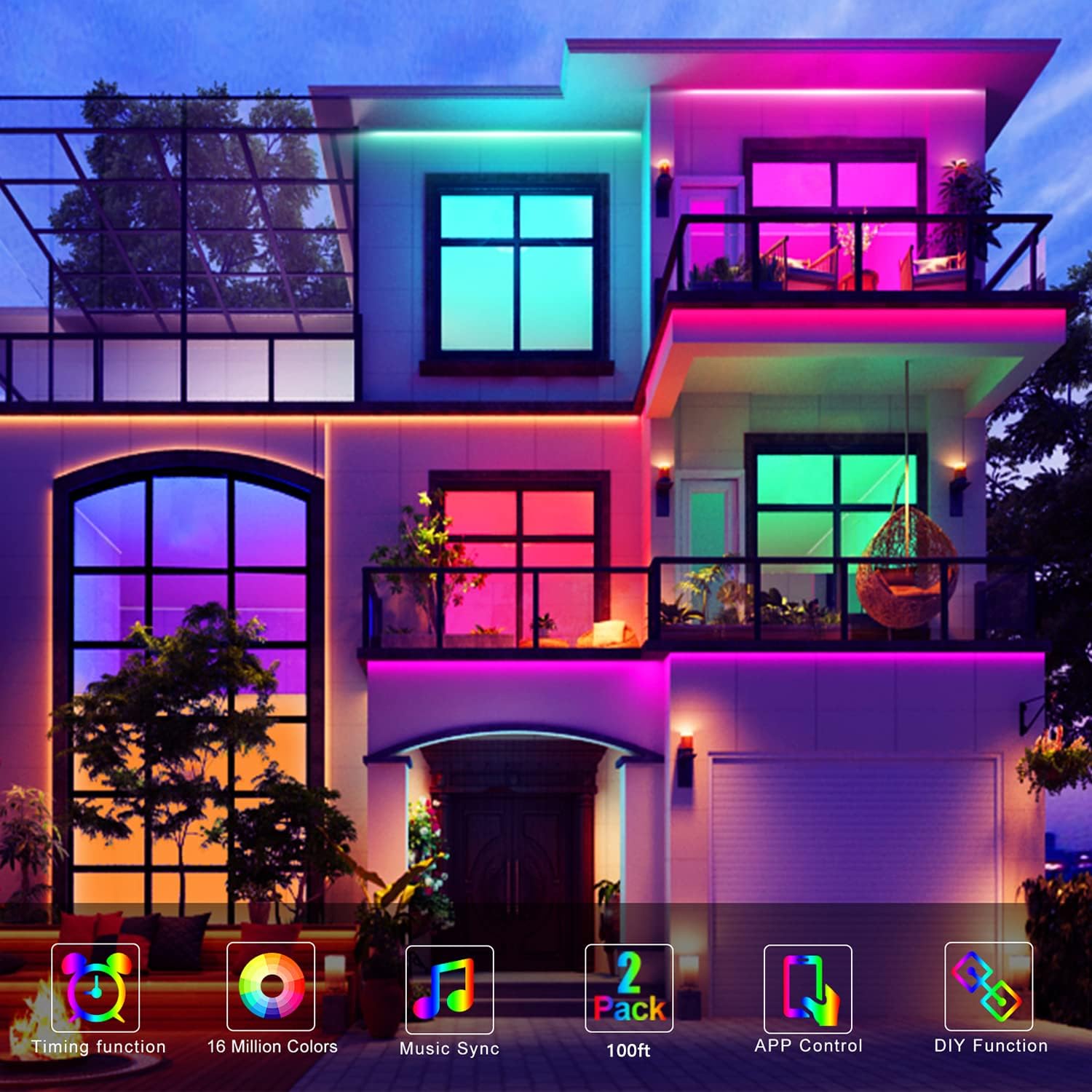 100Ft LED Strip Lighting