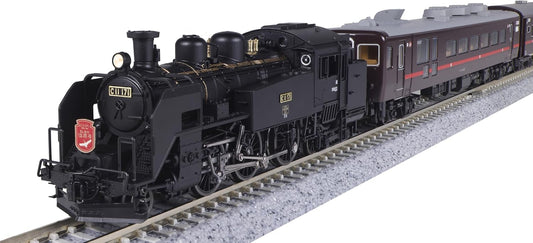 KATO N Gauge C11 171 + 14 Series 500 Series SL Winter Wetland 6-Car Set, Special Edition Railway Model, 10-1958 Steam Locomotive
