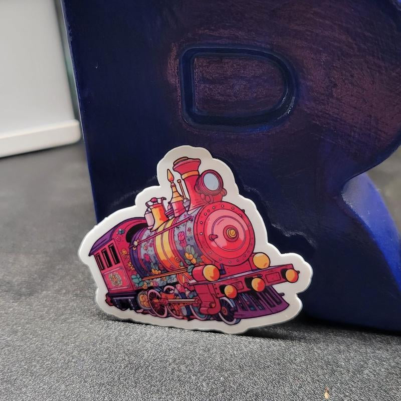 Lifetime-Lasting Vinyl Stickers: Perfect for Train Enthusiasts - Classic Toy Train Designs!