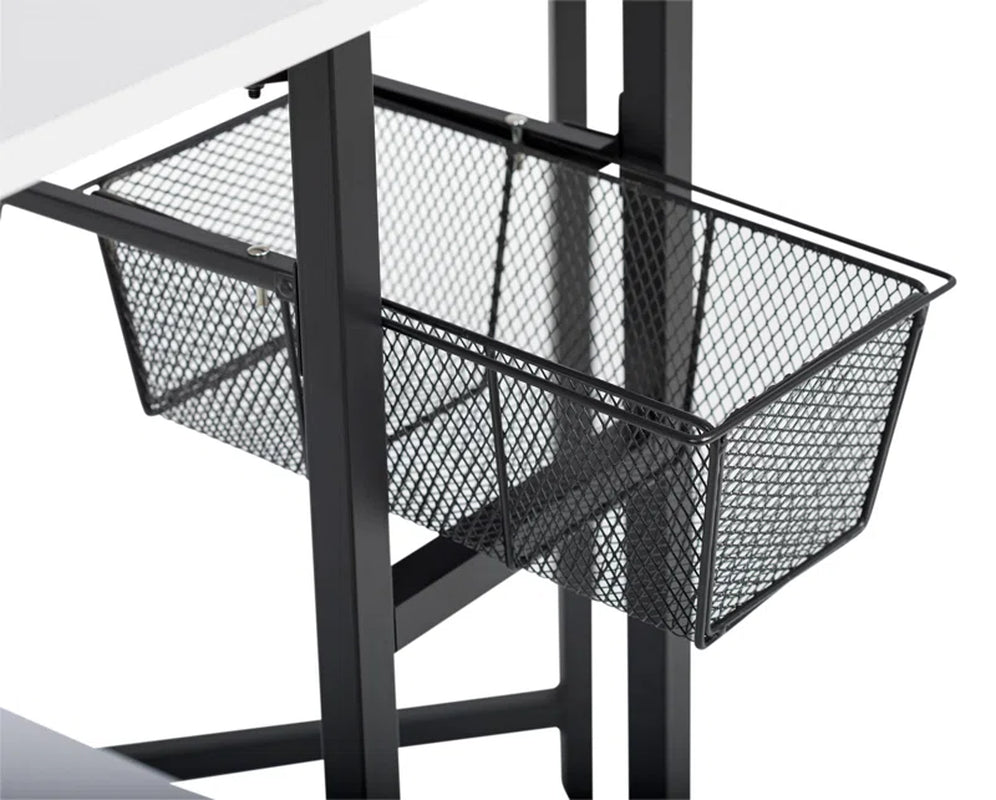 Versatile 60'' x 36'' Mobile Foldable Craft Table - Ideal for Creative Projects