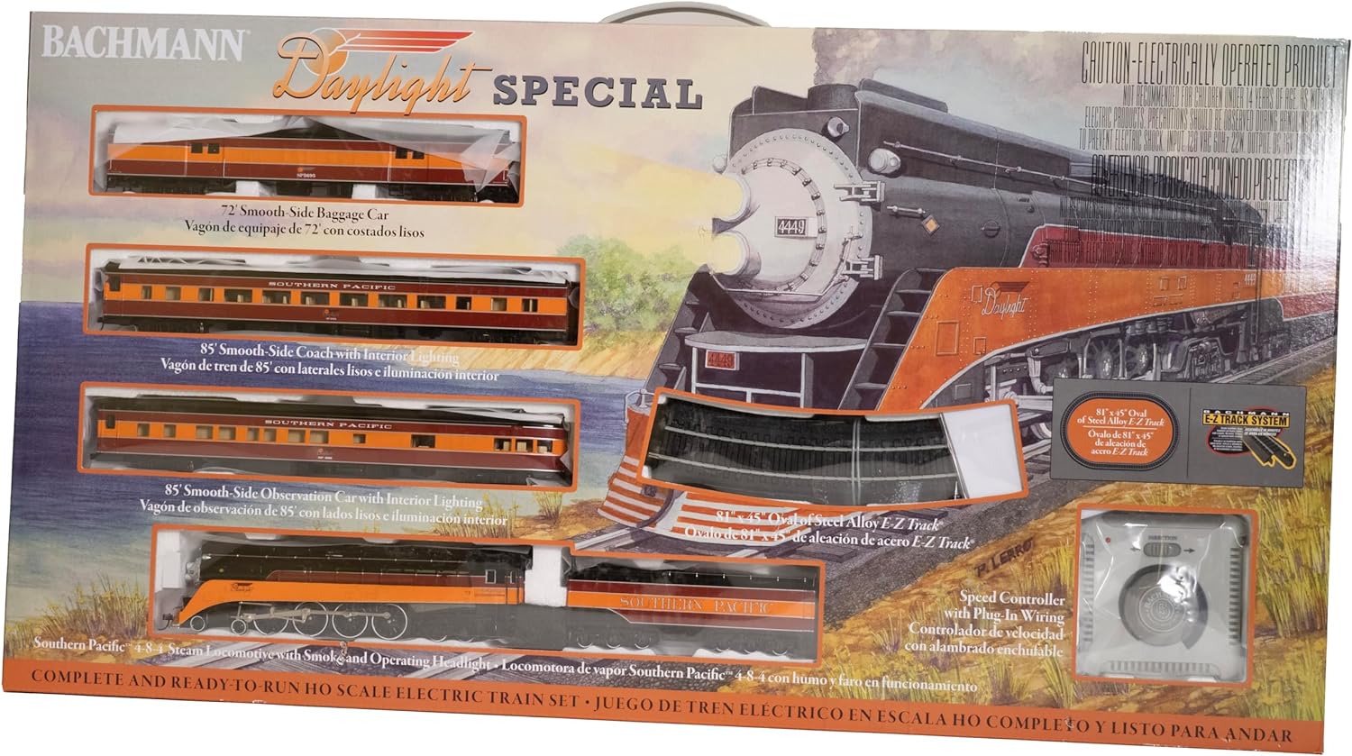 Bachmann Trains Daylight Special HO Scale Ready-to-Run Electric Train Set - 0.5 Liters